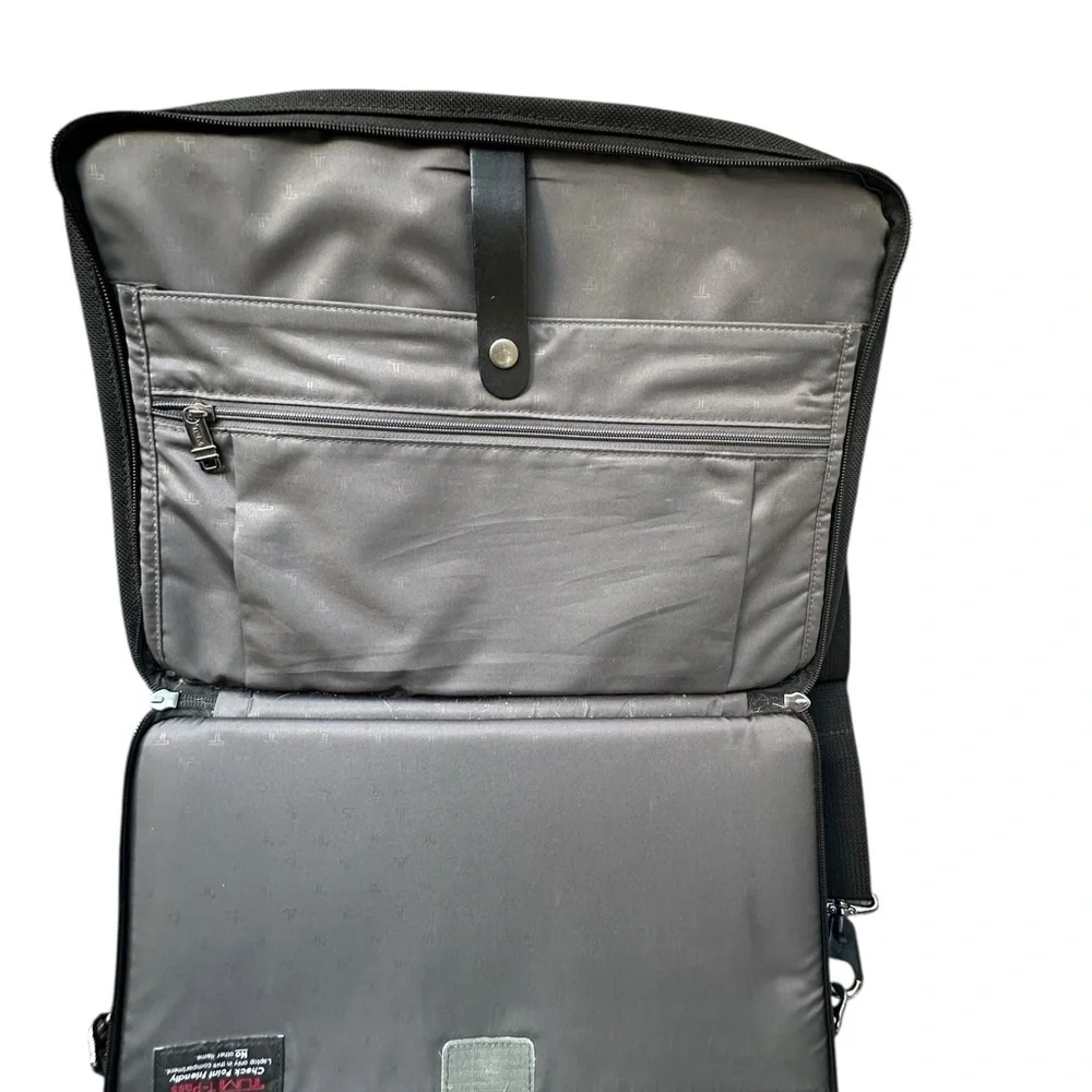 TUMI T-Pass Laptop Briefcase Black Ballistic Nylon Shoulder Bag
